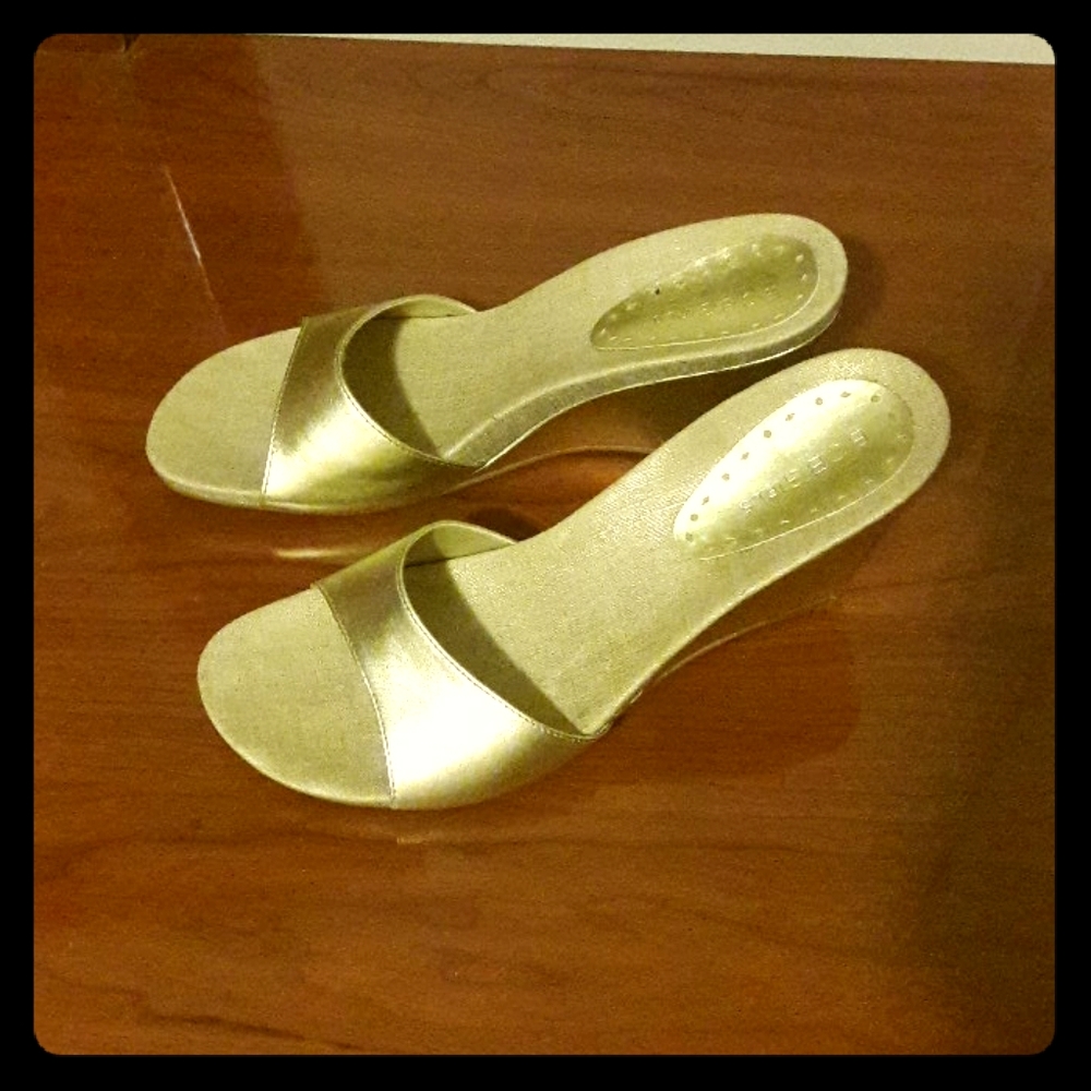 BCBGirls gold sandals